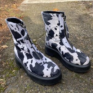 Stylish Black and White Women's Boots